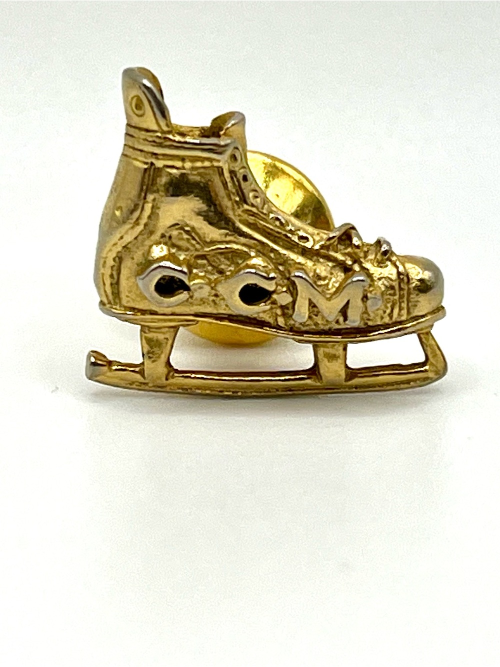 Gold-tone CCM Ice Skate Tie Pin - Classic Men’s Accessory